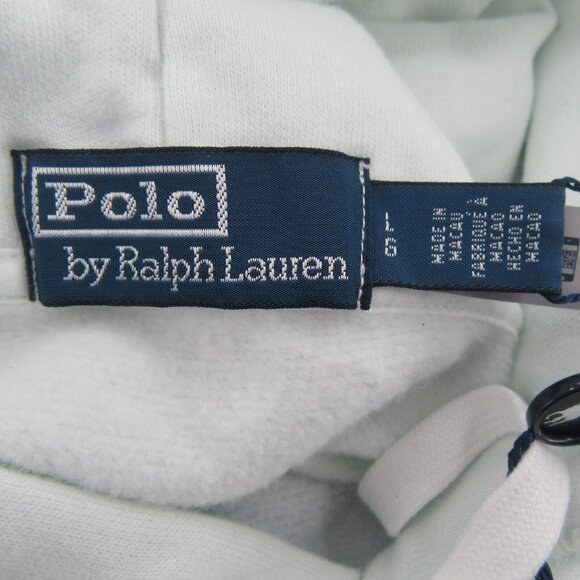 Polo Ralph Lauren Rugby Graphic Fleece Hoodie Mens Size Large Glacier NEW $248 - Picture 12 of 16